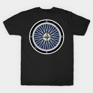 Bike tire compass , take me to the road T-Shirt